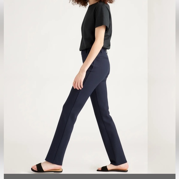 Quince Ultra-Stretch Ponte Straight Leg Pants - Picture 3 of 6
